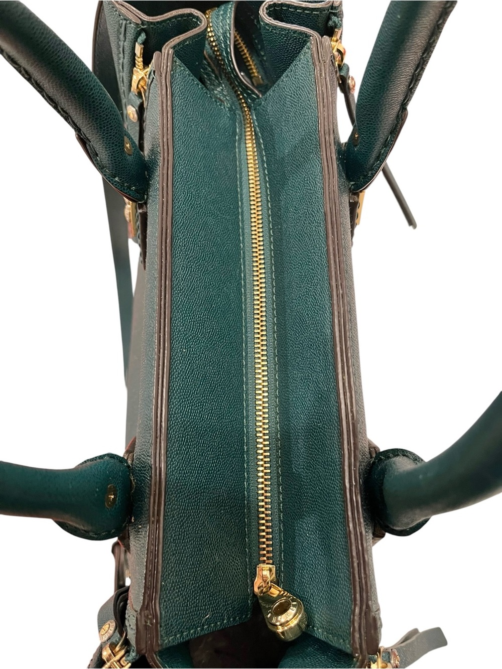 Henri Bendel A List Satchel Limited Edition Teal Green Leather NWOT - Picture 13 of 14